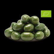 Große grüne Oliven mit Stein natur